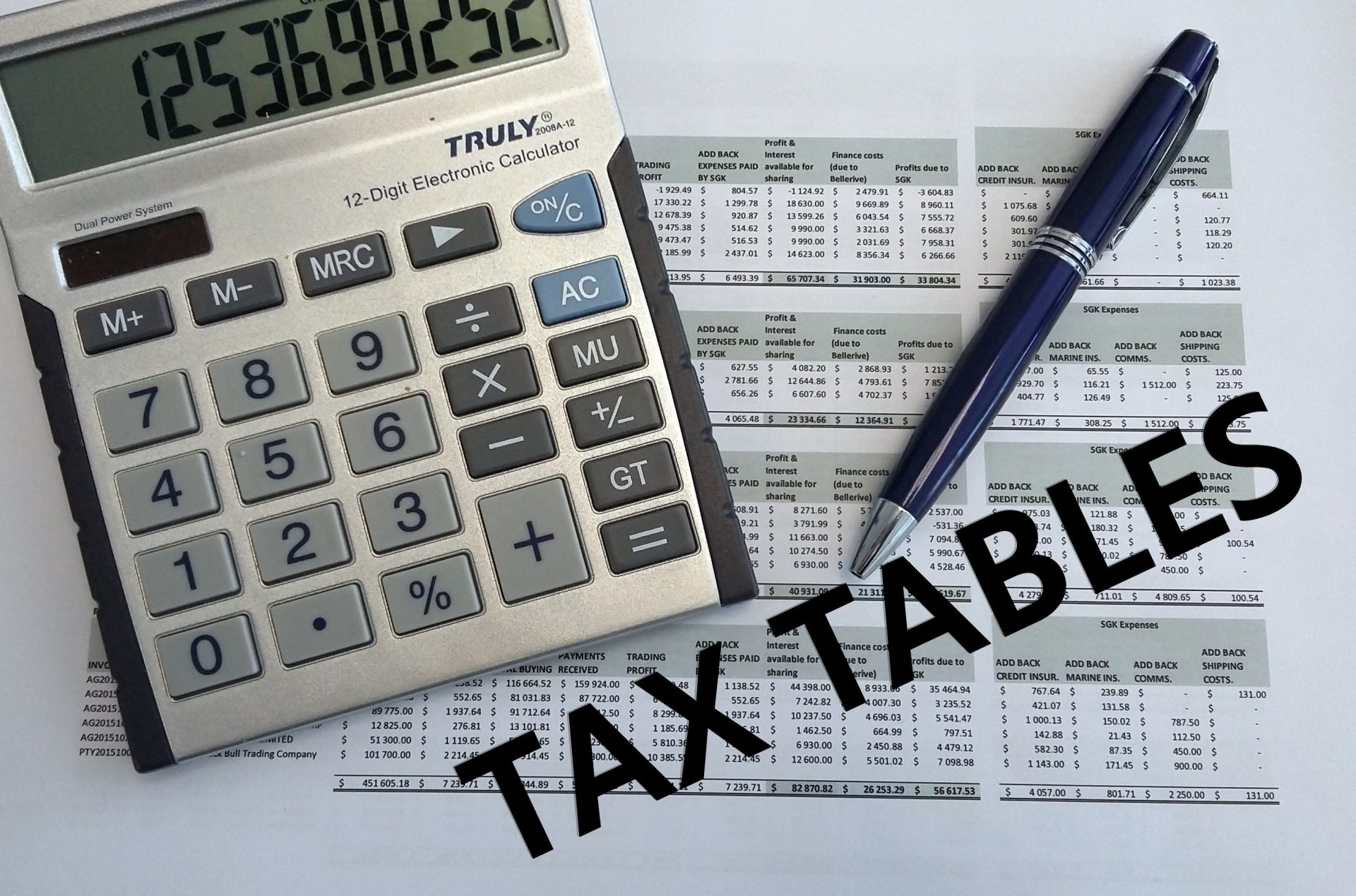 Tax Tables MVA